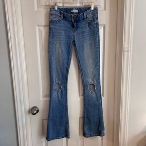 Free People Skinny Flare Jeans, 26